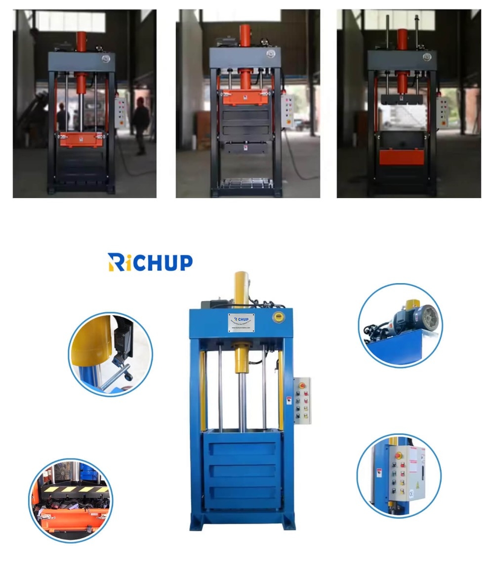 Automatic vertical baler