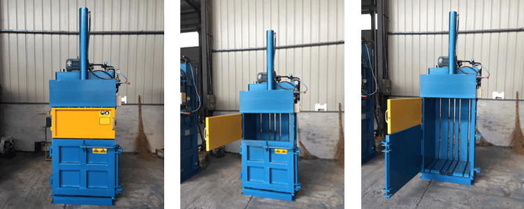 Waste paper vertical baler machine