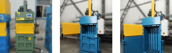 Waste paper vertical baler machine